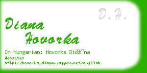 diana hovorka business card